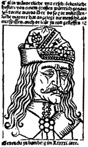 Влад Цепеш (Дракула). Гравюра 1462 г.