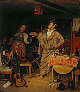 Картина П. Федотова "Свежий кавалер"