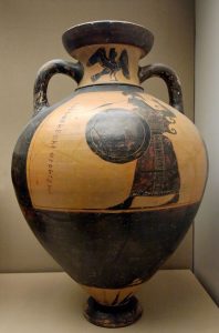 Бургонская ваза - самая древняя из сохранившихся панафинейских амфор. Ок. 560 г. до н. э. Опубликовано на сайте Ярмарка Мастеров