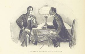 Иллюстрация из книги о Шерлоке Холмсе