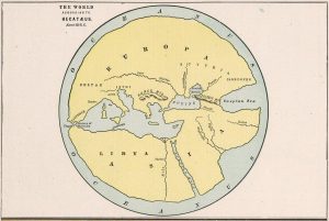 Карта мира Анаксимандра Милетского. II в. до н. э.